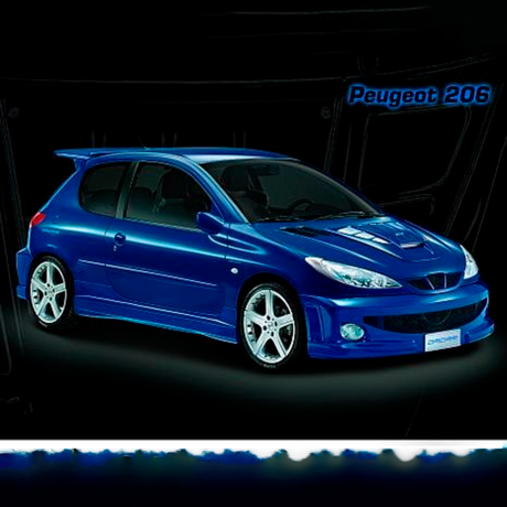 Комплект аэродинамического обвеса "WRC Style" для Peugeot 206 (5 дверный) купить недорого с доставкой в Вологда